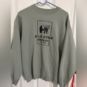 Blue Ridge Georgia Graphic Men's Sweater - Green